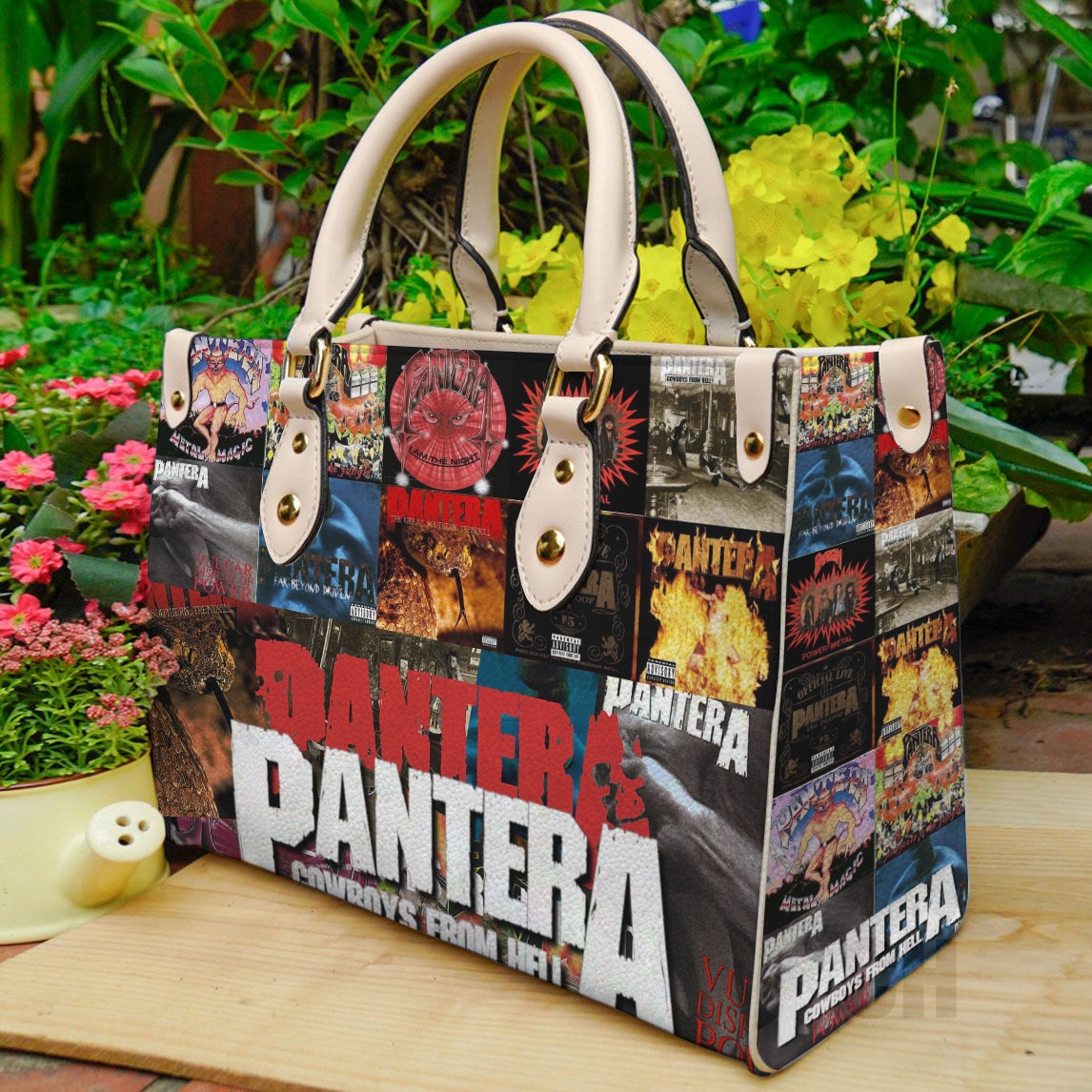 Pantera Band Leather Handbag 1 Pantera Band Leather Handbag