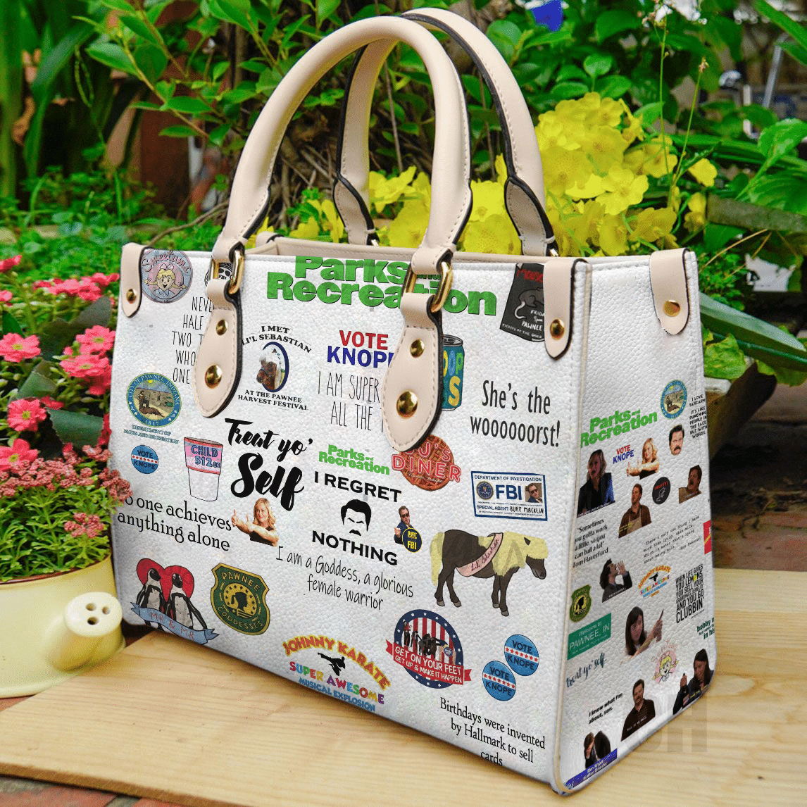 Parks And Recreation Leather Handbag 1 Parks And Recreation Leather Handbag