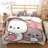 Peach And Goma Bedding Set