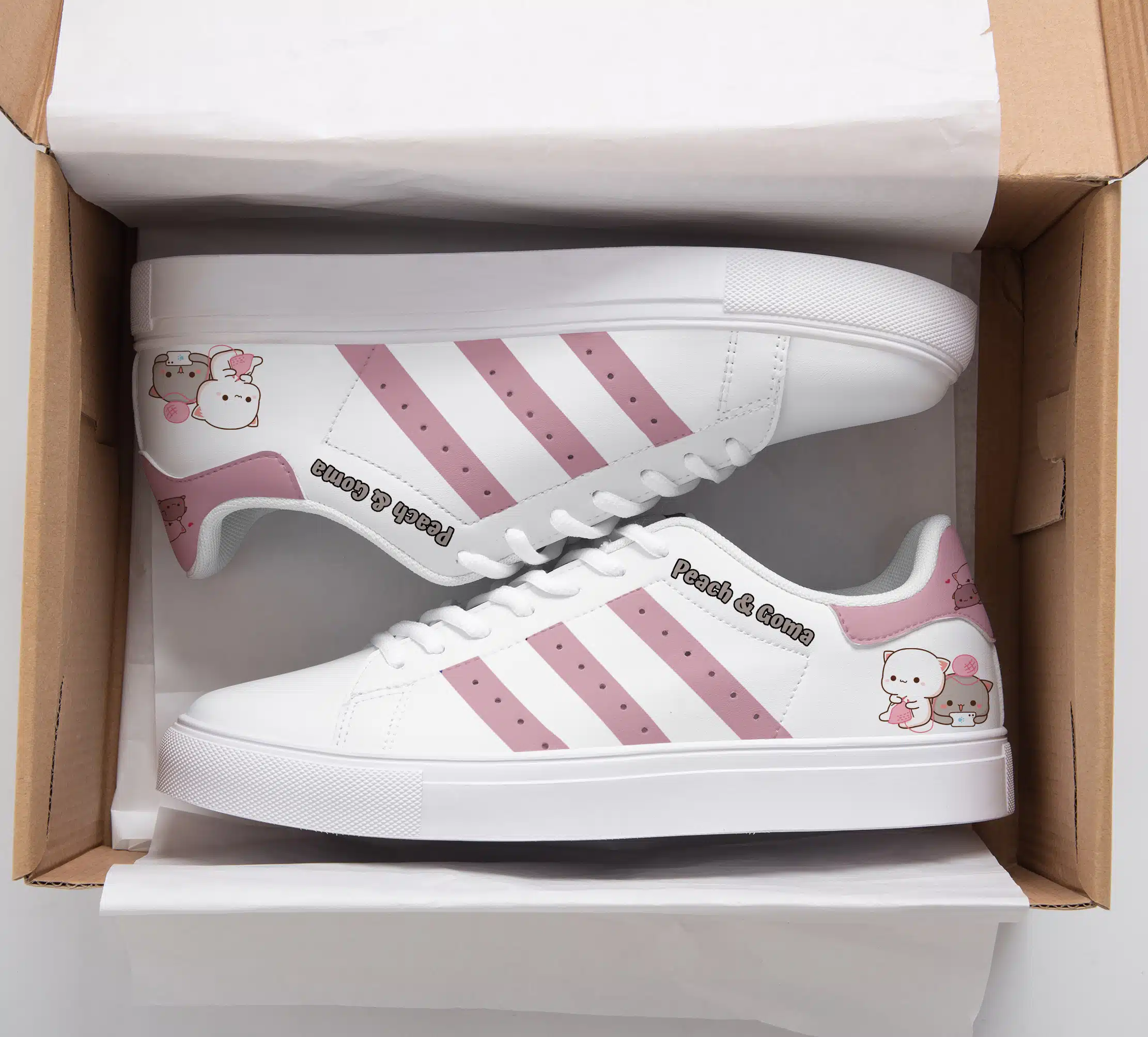Peach And Goma Lover A4 Stan Smith Shoes 1 Peach And Goma Lover A4 Stan Smith Shoes