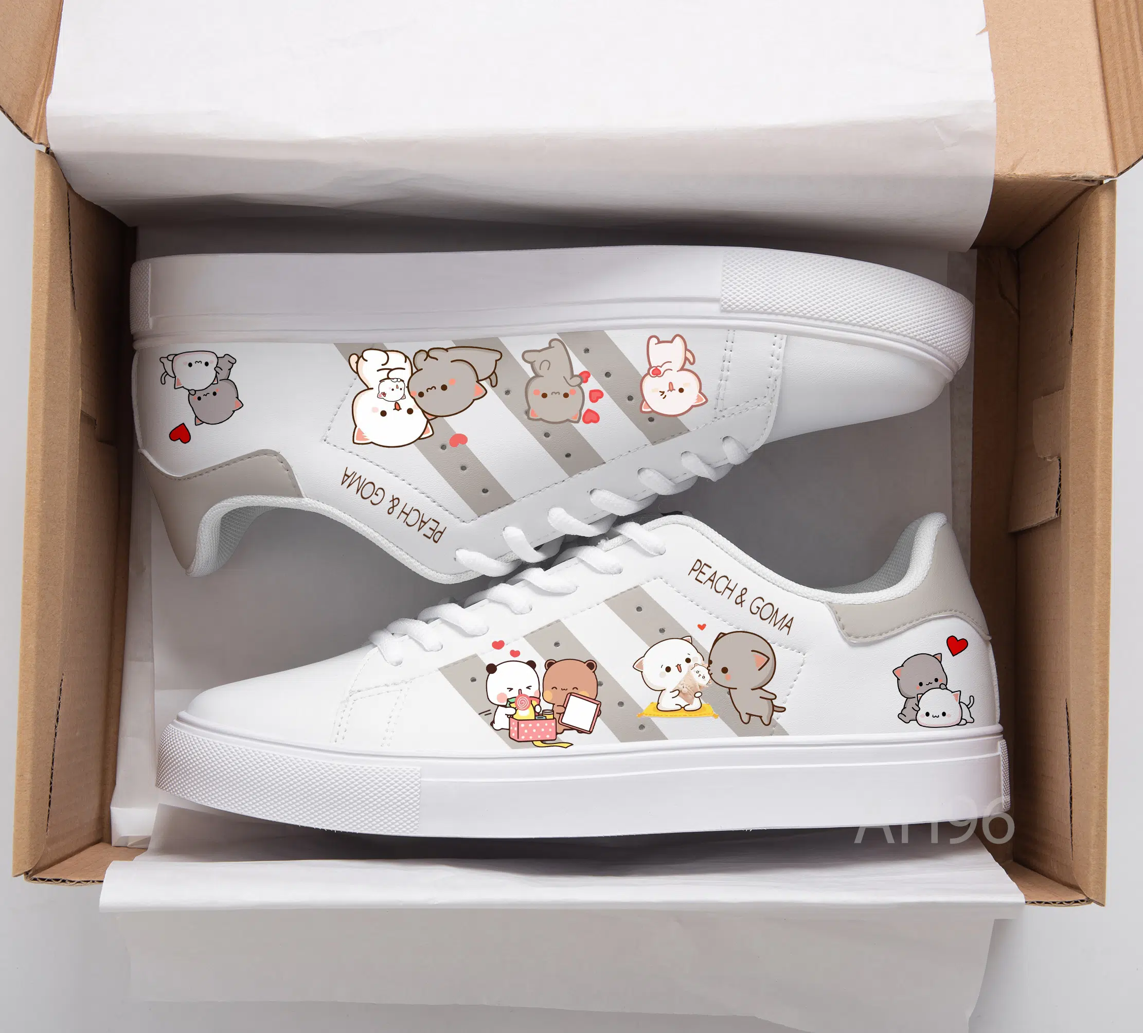Peach And Goma Lover A6 Stan Smith Shoes 1 Peach And Goma Lover A6 Stan Smith Shoes