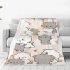 Peach And Goma Lover Blanket