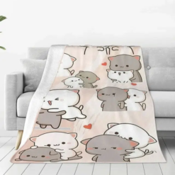 Peach And Goma Lover Blanket