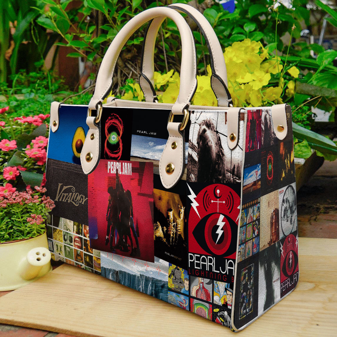 Pearl Jam Lover Leather Handbag 1 Pearl Jam Lover Leather Handbag