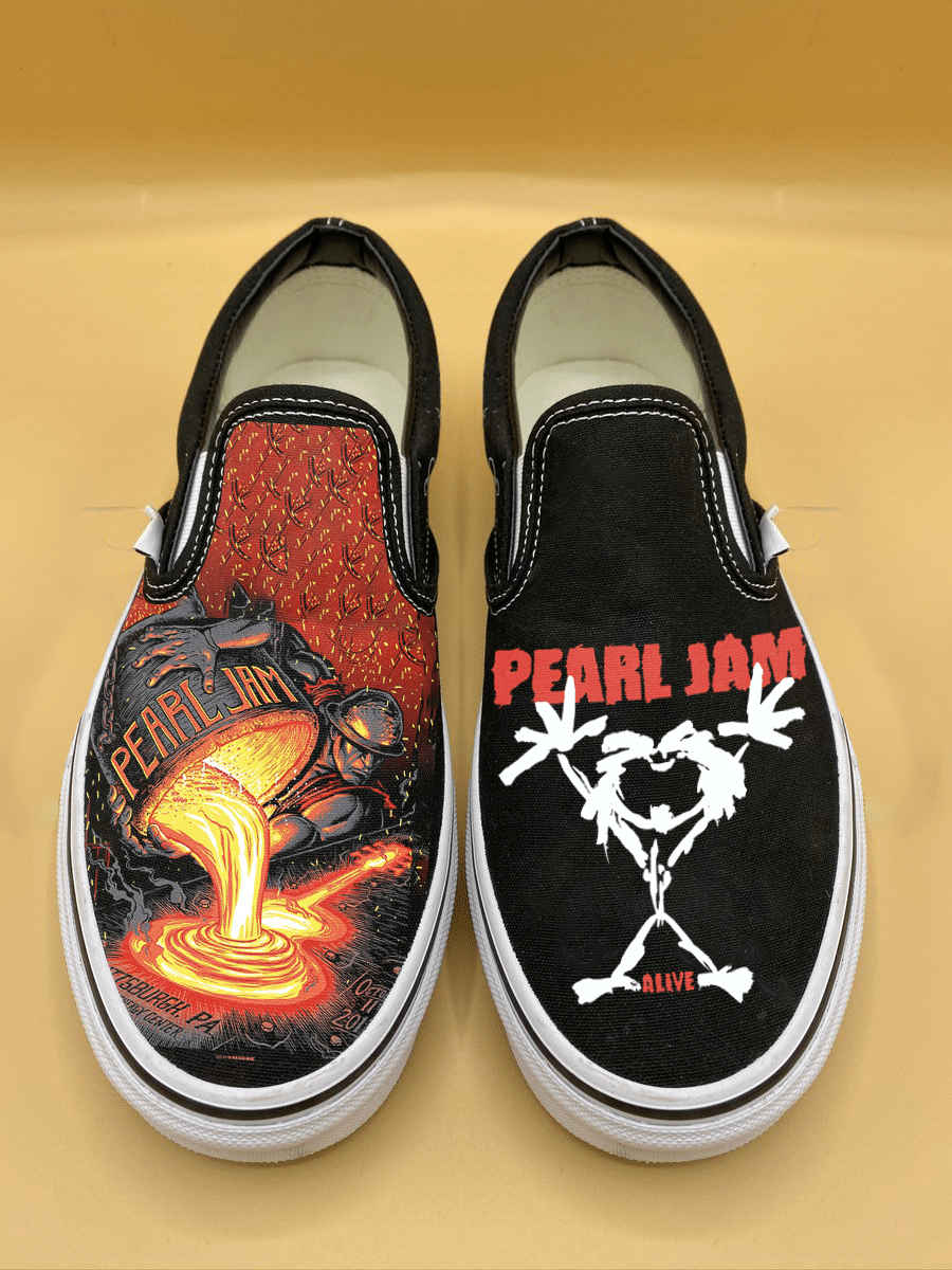 Pearl Jam Slip On Shoes 1 Pearl Jam Slip On Shoes