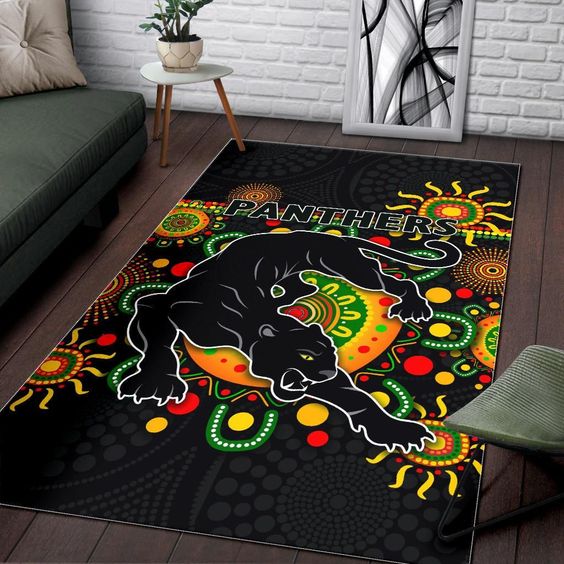 Penrith Panthers 1 Area Rug 1 Penrith Panthers 1 Area Rug