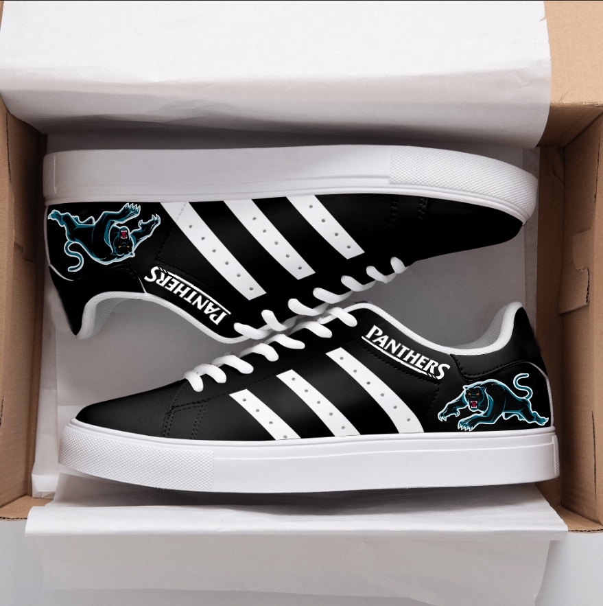Penrith Panthers Black Stan Smith Shoes 1 Penrith Panthers Black Stan Smith Shoes