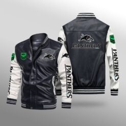 Penrith Panthers Leather Baseball Jacket