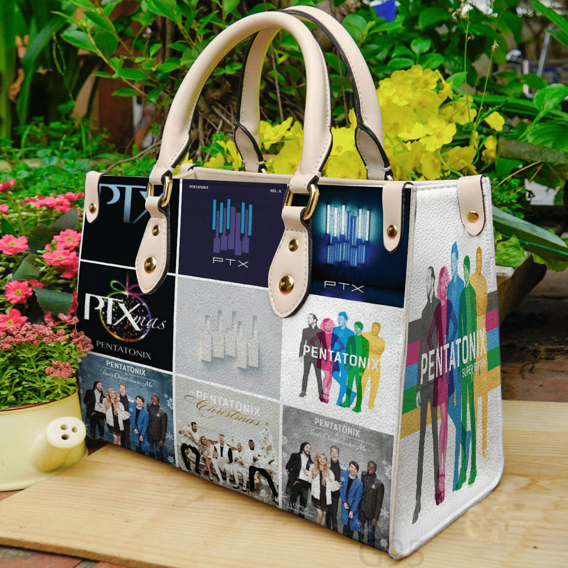 Pentatonix Band Love Leather Handbag 1 Pentatonix Band Love Leather Handbag