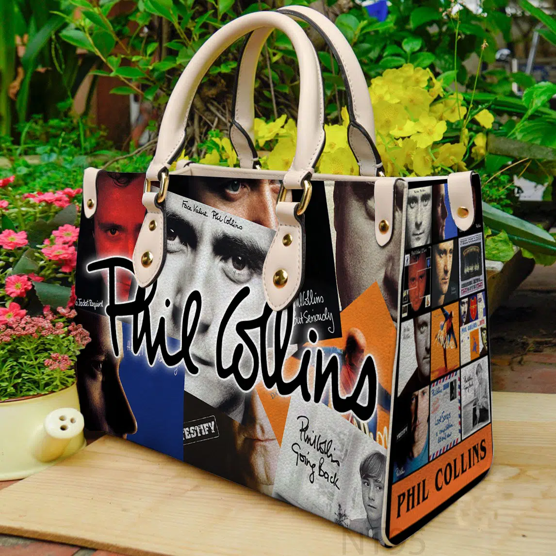 Phil Collins Leather Handbag 1 Phil Collins Leather Handbag