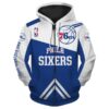 Philadelphia 76ERS 1 Hoodie Zip Hoodie 3D