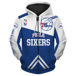 Philadelphia 76ERS 1 Hoodie Zip Hoodie 3D