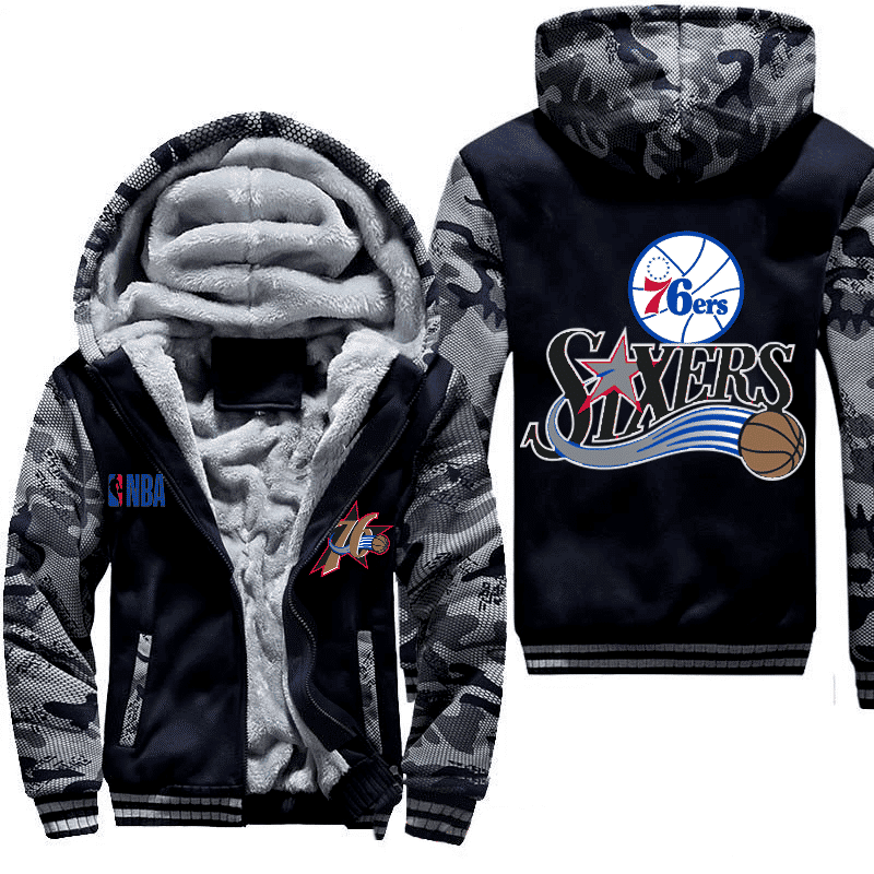 Philadelphia 76ERS Fleece Jacket 1 Philadelphia 76ERS Fleece Jacket