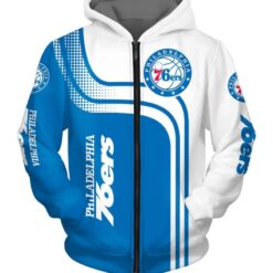 Philadelphia 76ERS Hoodie Zip Hoodie 3D