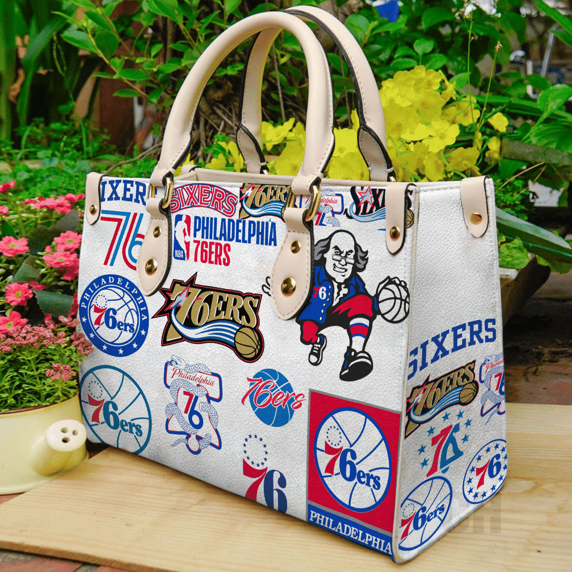 Philadelphia 76ERS Leather Handbag 1 Philadelphia 76ERS Leather Handbag