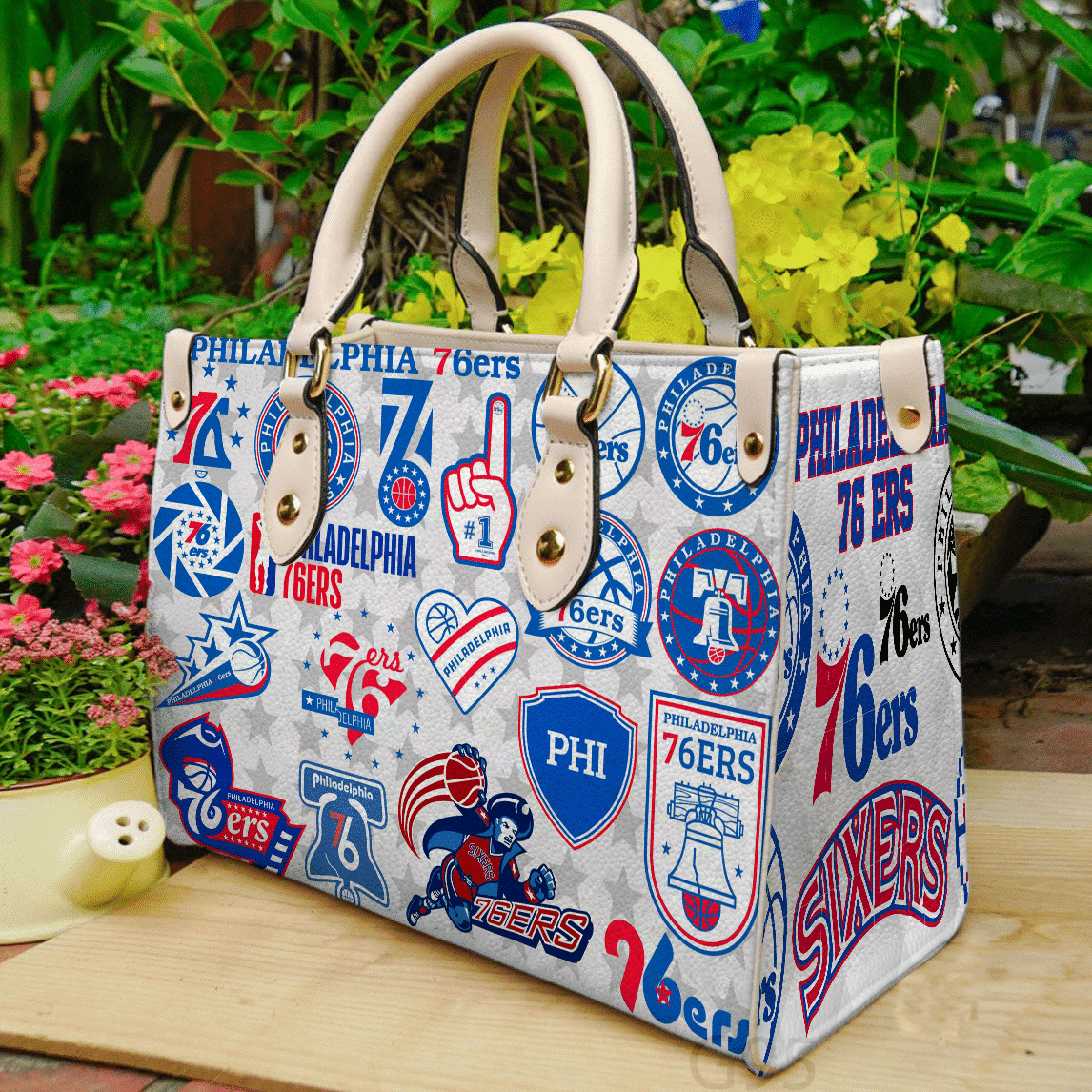 Philadelphia 76ERS Leather Handbag 1 Philadelphia 76ERS Leather Handbag