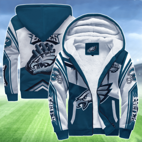 Philadelphia Eagles 01A Fleece Jacket 1 Philadelphia Eagles 01A Fleece Jacket