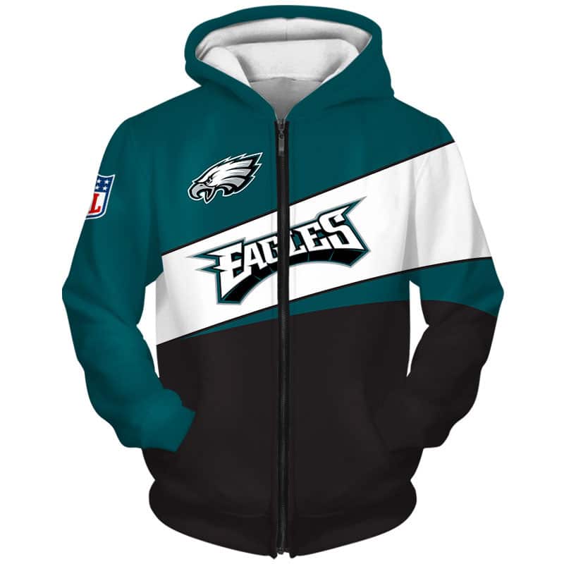 Philadelphia Eagles 3 Hoodie Zip Hoodie 3D 1 Philadelphia Eagles 3 Hoodie Zip Hoodie 3D
