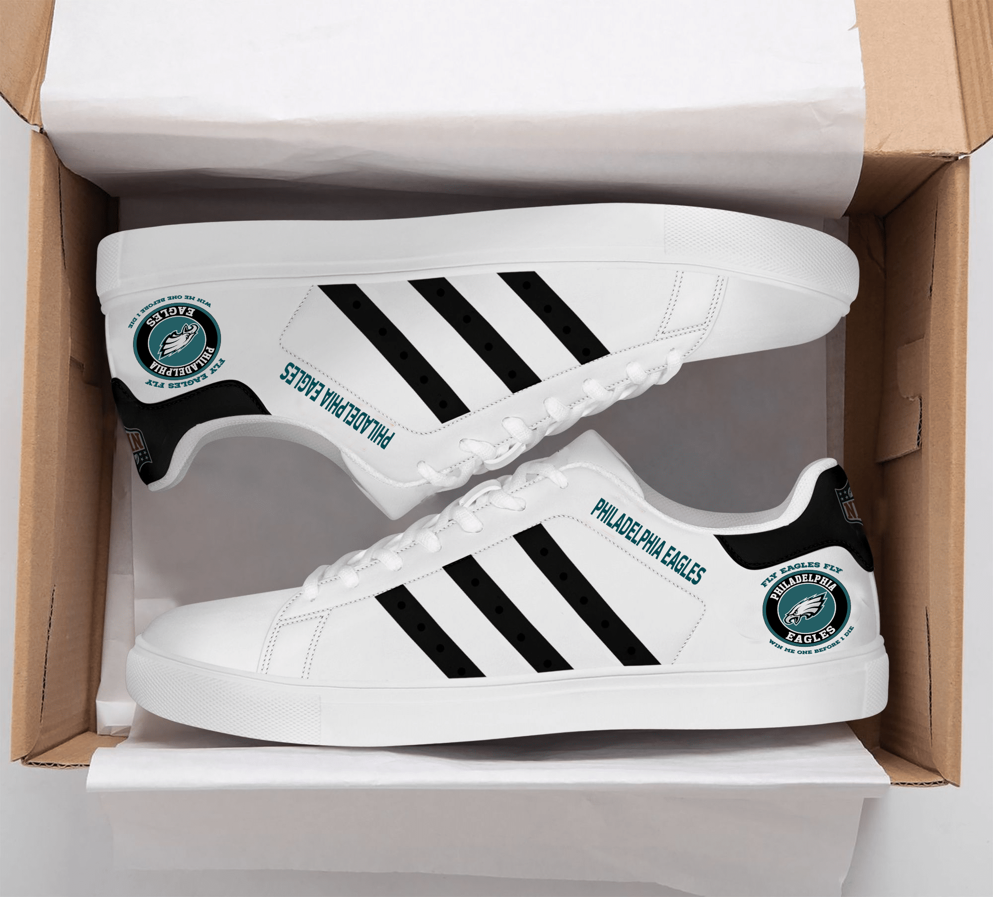 Philadelphia Eagles G01 Stan Smith Shoes 1 Philadelphia Eagles G01 Stan Smith Shoes