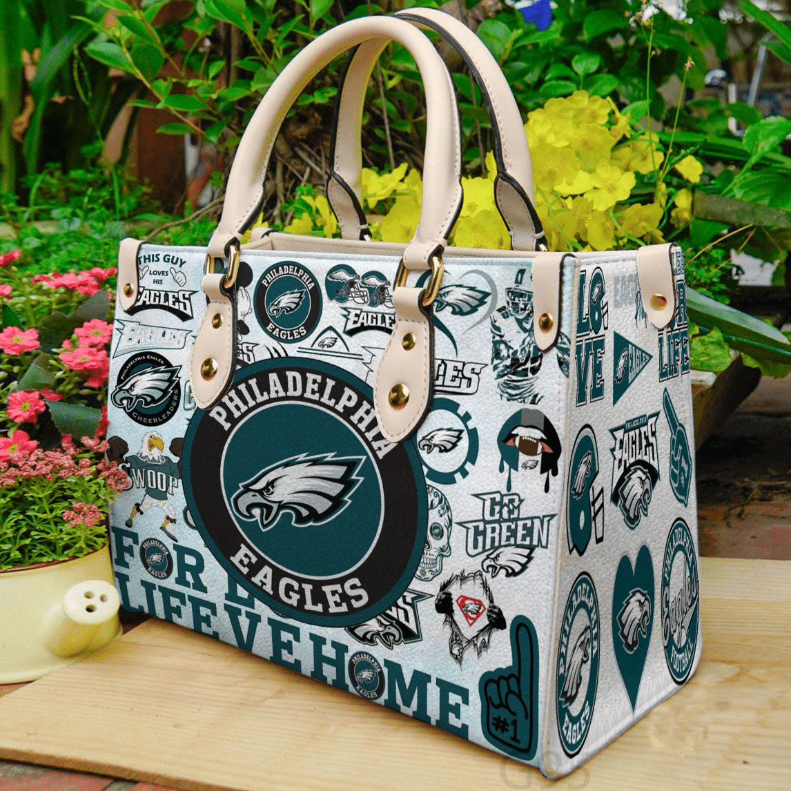 Philadelphia Eagles I0 Leather Handbag 1 Philadelphia Eagles I0 Leather Handbag