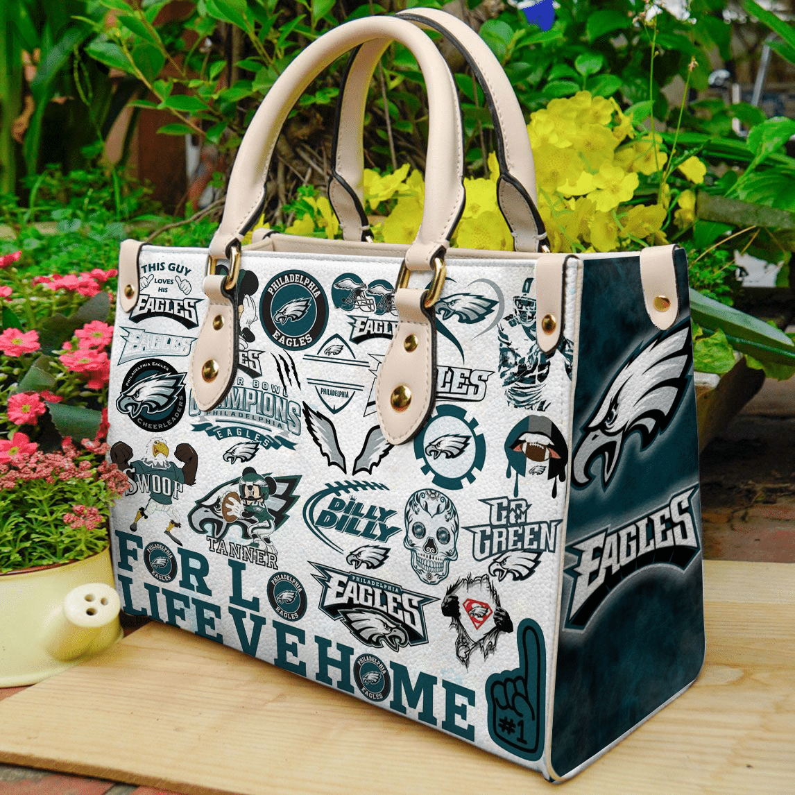 Philadelphia Eagles Lover Leather Handbag 1 Philadelphia Eagles Lover Leather Handbag