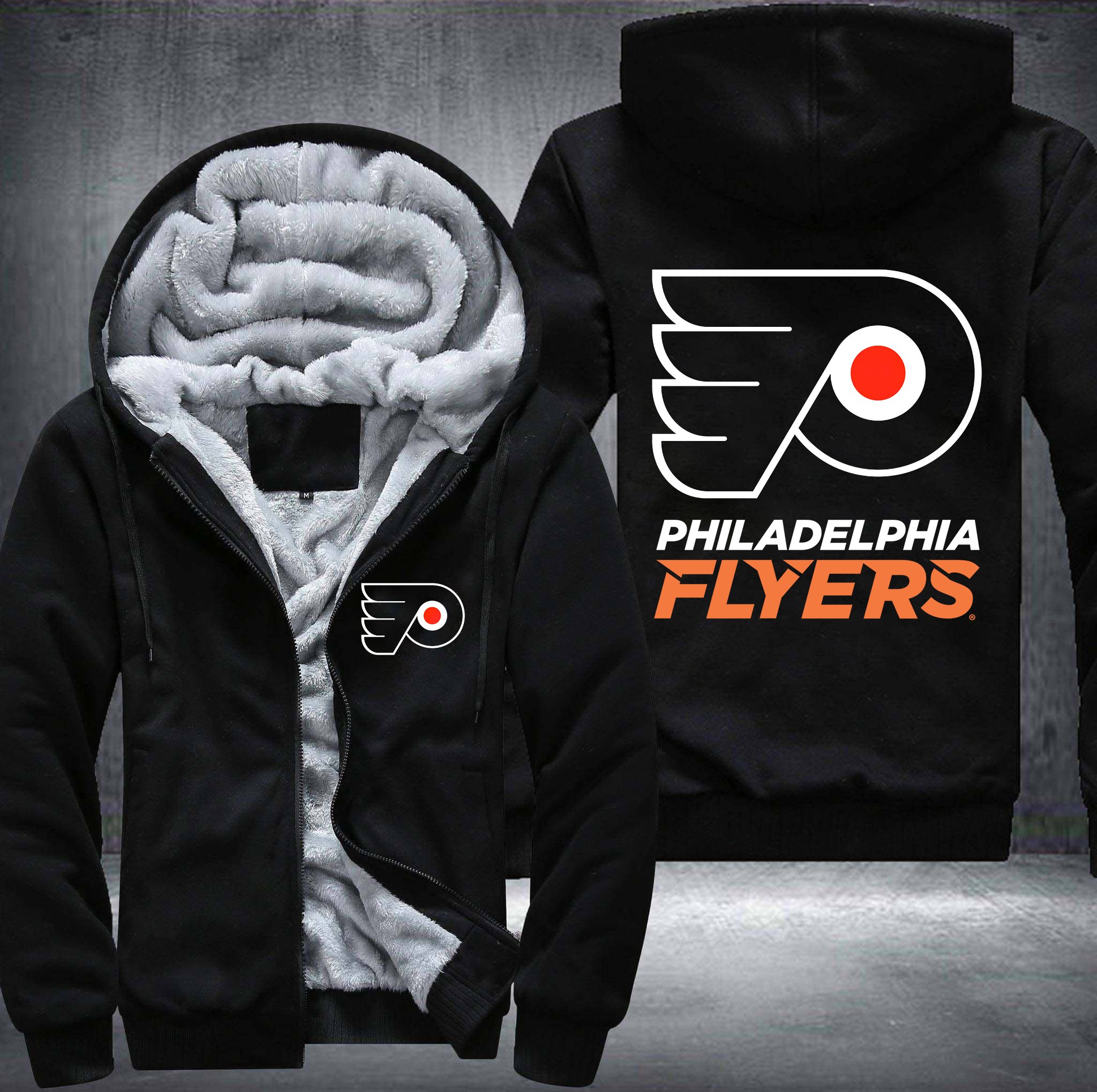 Philadelphia Flyers 01A Fleece Jacket 1 Philadelphia Flyers 01A Fleece Jacket