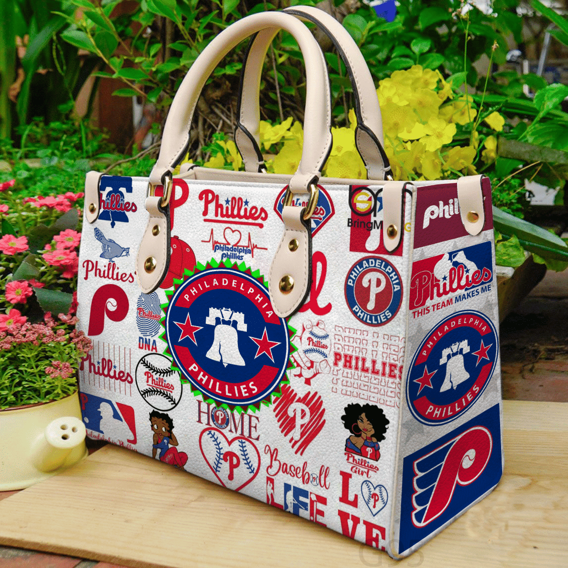 Philadelphia Phillies 1 Leather Handbag 1 Philadelphia Phillies 1 Leather Handbag