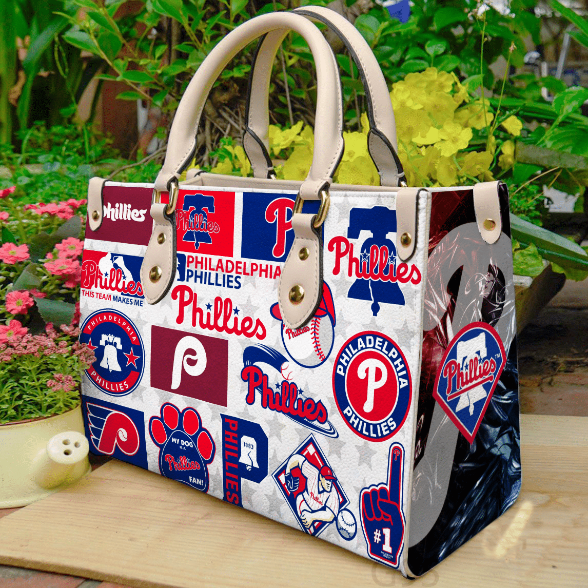 Philadelphia Phillies 1G Leather Handbag 1 Philadelphia Phillies 1G Leather Handbag