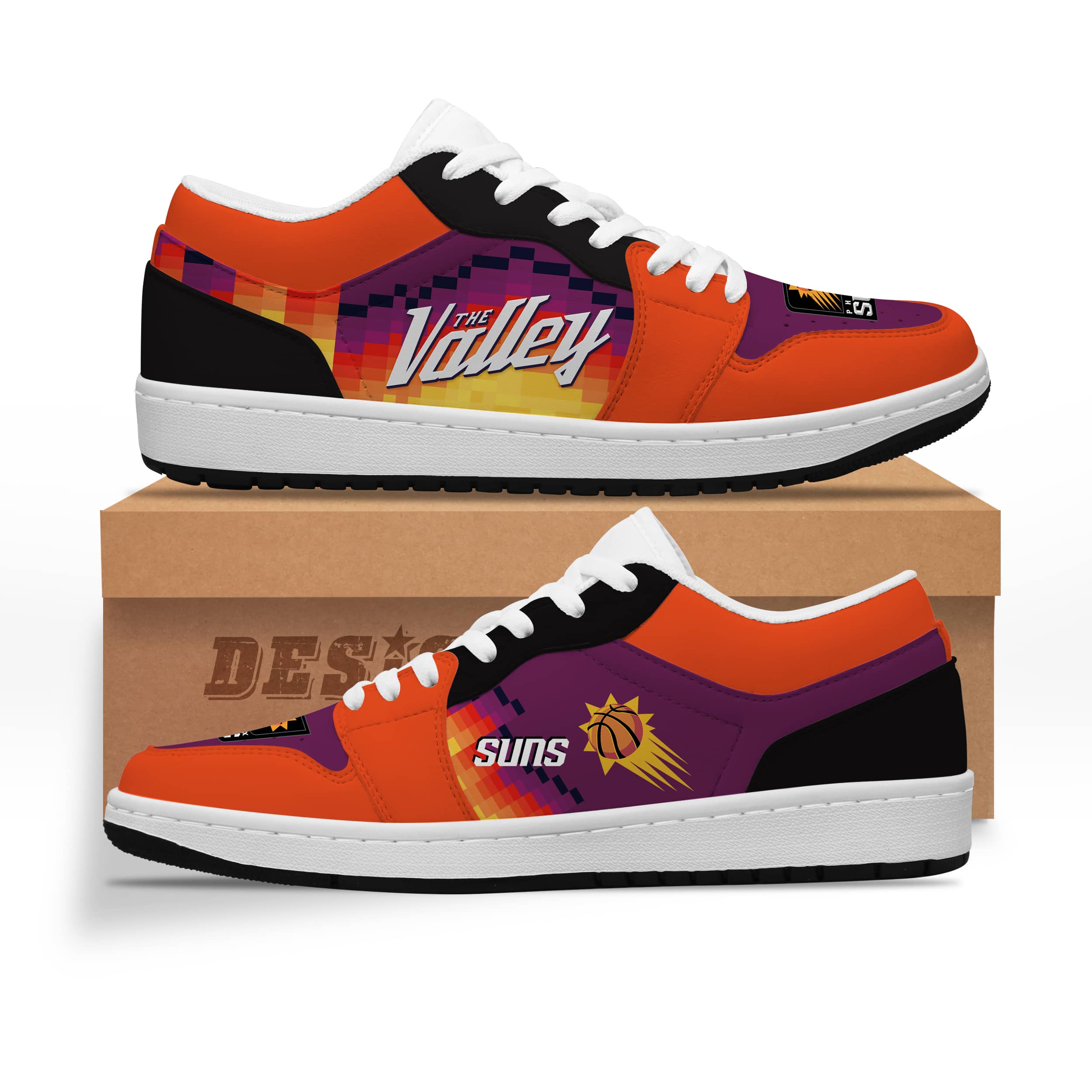 Phoenix Suns Air Force Shoes 1 Phoenix Suns Air Force Shoes