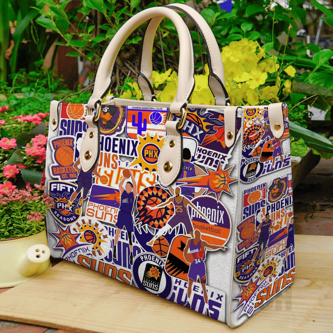 Phoenix Suns Leather Handbag 1 Phoenix Suns Leather Handbag