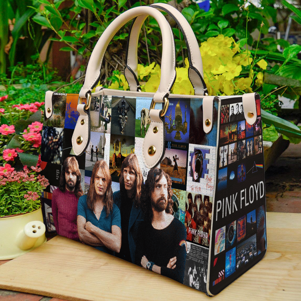 Pink Floyd Leather Handbag 1 Pink Floyd Leather Handbag