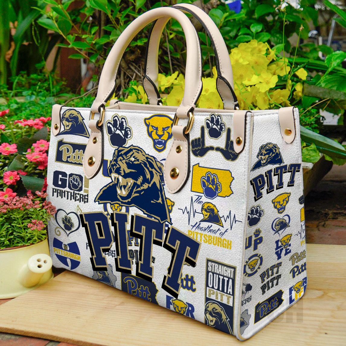 Pittsburgh Panthers Leather Handbag 1 Pittsburgh Panthers Leather Handbag