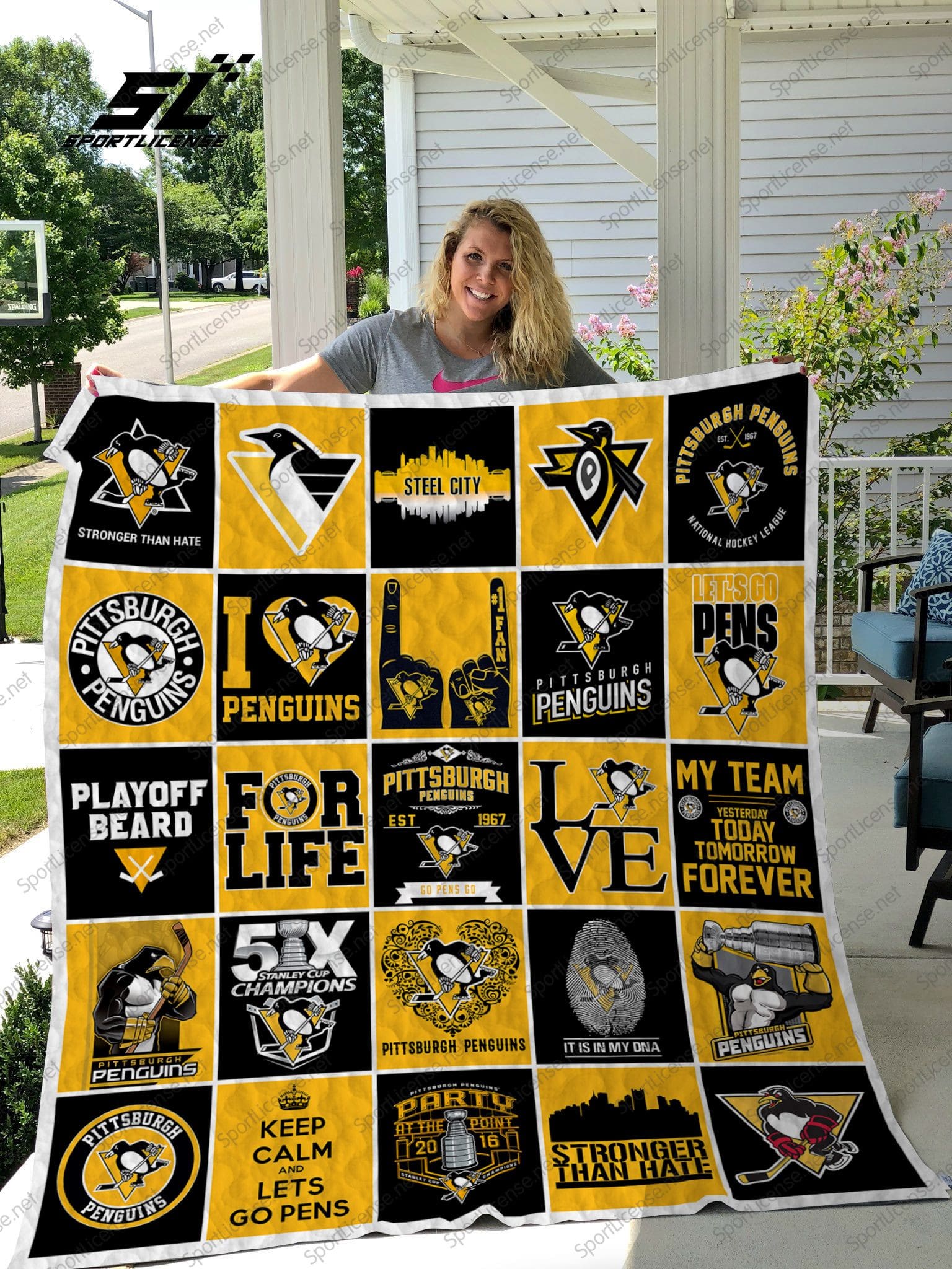 Pittsburgh Penguins 1G Blanket 1 Pittsburgh Penguins 1G Blanket