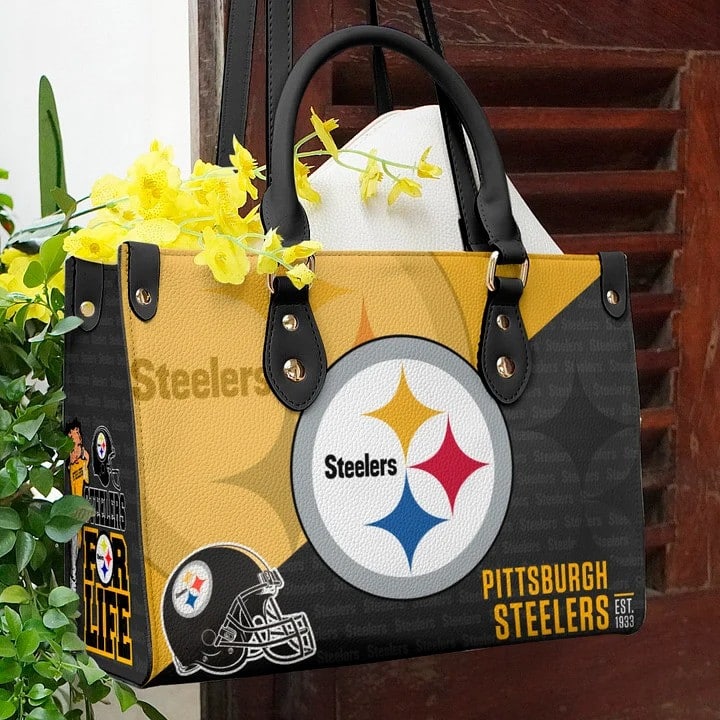 Pittsburgh Steelers 01A Leather Handbag 1 Pittsburgh Steelers 01A Leather Handbag