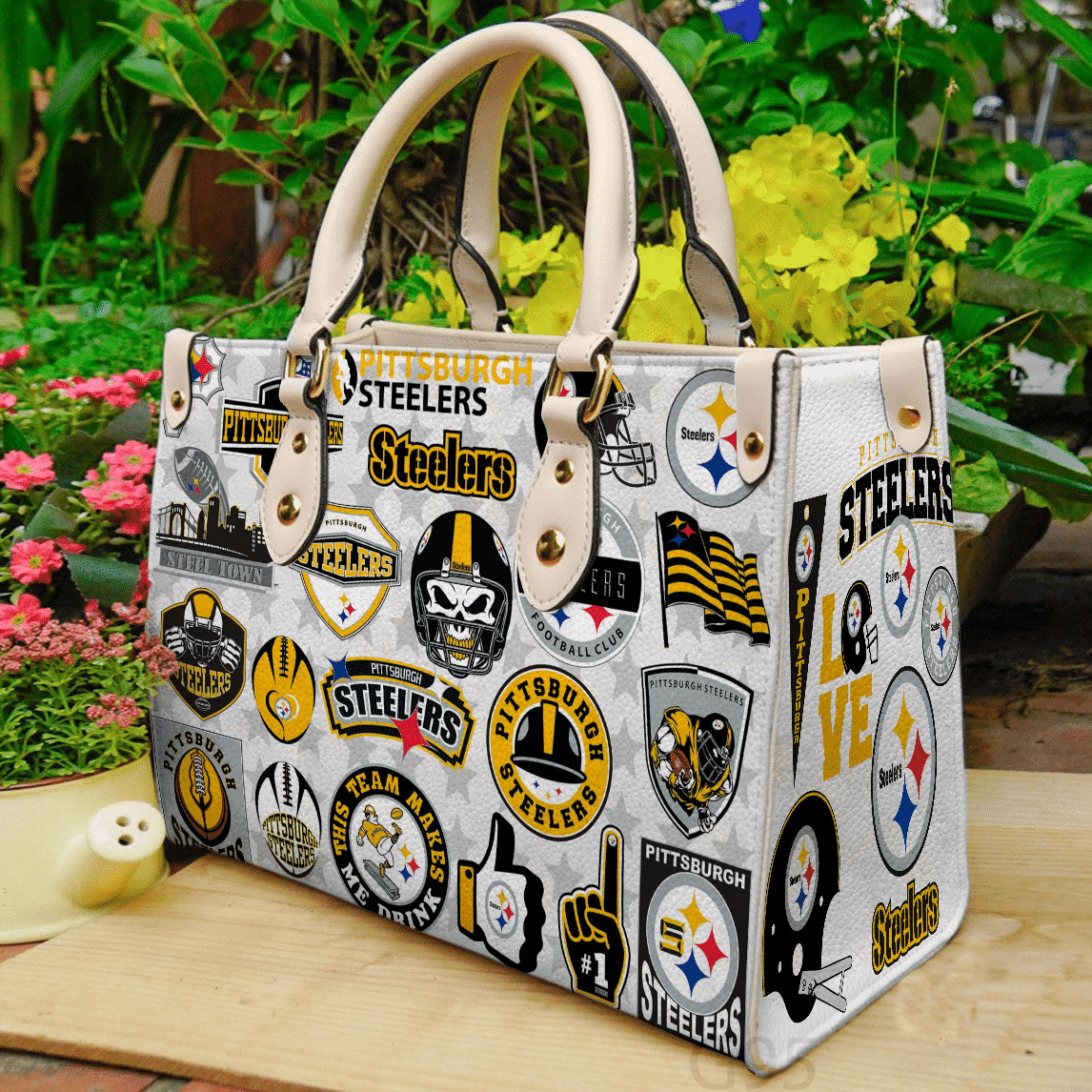 Pittsburgh Steelers 3 Leather Handbag 1 Pittsburgh Steelers 3 Leather Handbag