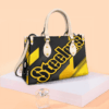Pittsburgh Steelers Black Leather Handbag