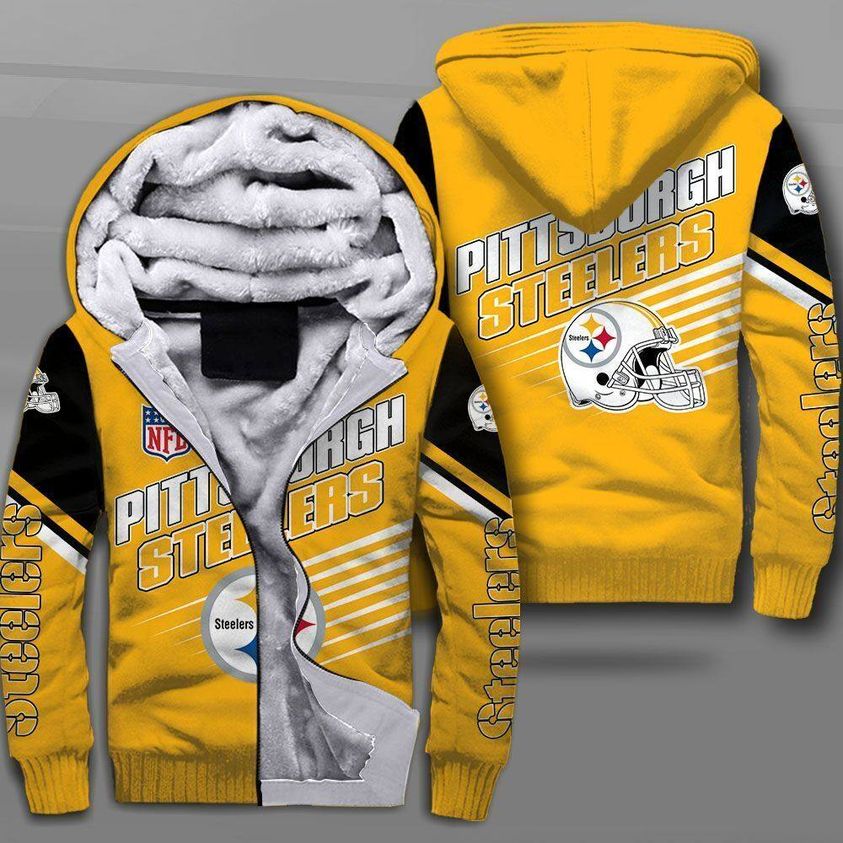 Pittsburgh Steelers G01 Fleece Jacket 1 Pittsburgh Steelers G01 Fleece Jacket