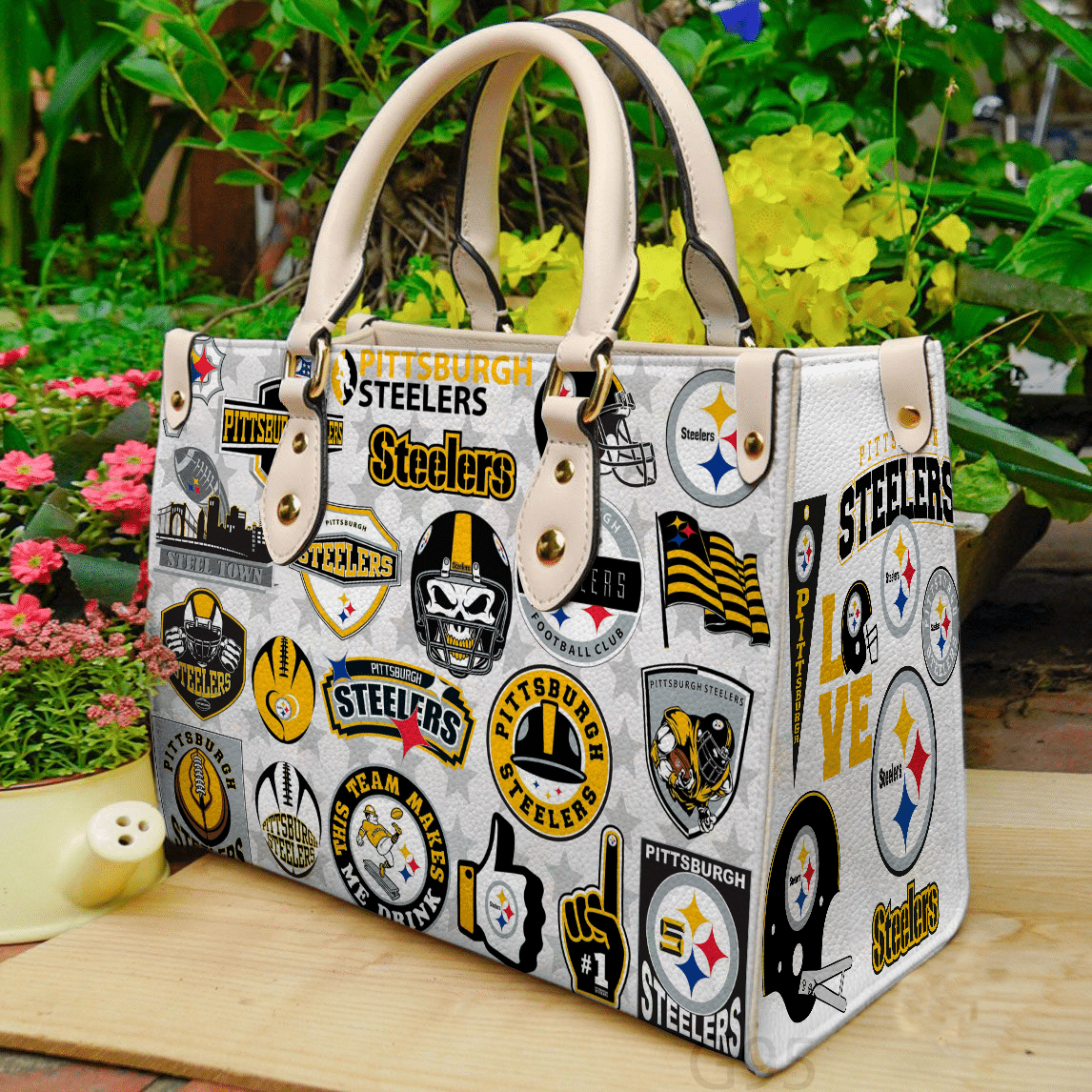 Pittsburgh Steelers Leather Handbag 1 Pittsburgh Steelers Leather Handbag