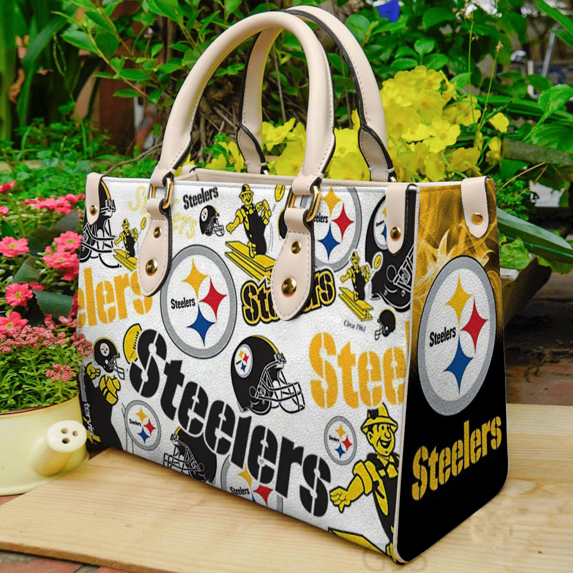 Pittsburgh Steelers Love A1 Leather Handbag 1 Pittsburgh Steelers Love A1 Leather Handbag