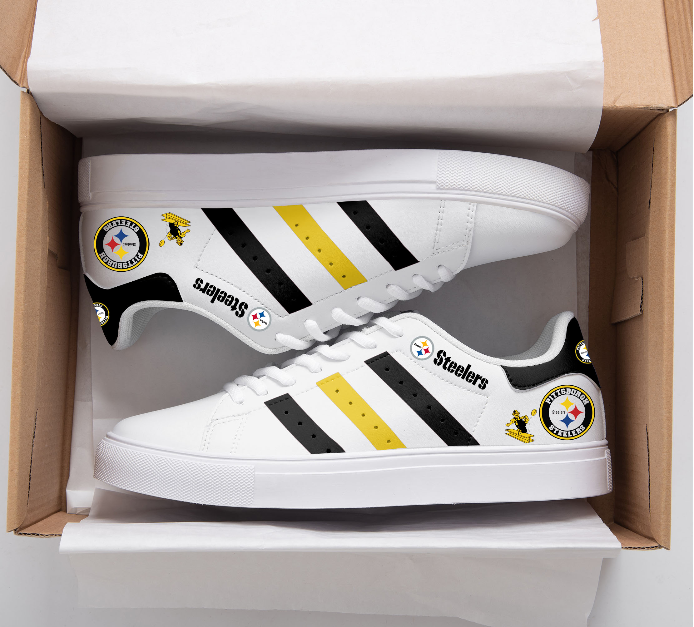 Pittsburgh Steelers Stan Smith Shoes 1 Pittsburgh Steelers Stan Smith Shoes