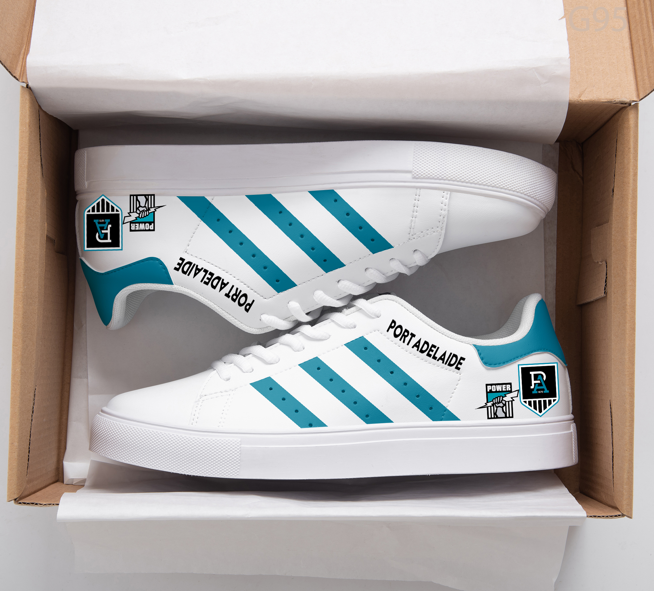 Port Adelaide Stan Smith Shoes 1 Port Adelaide Stan Smith Shoes