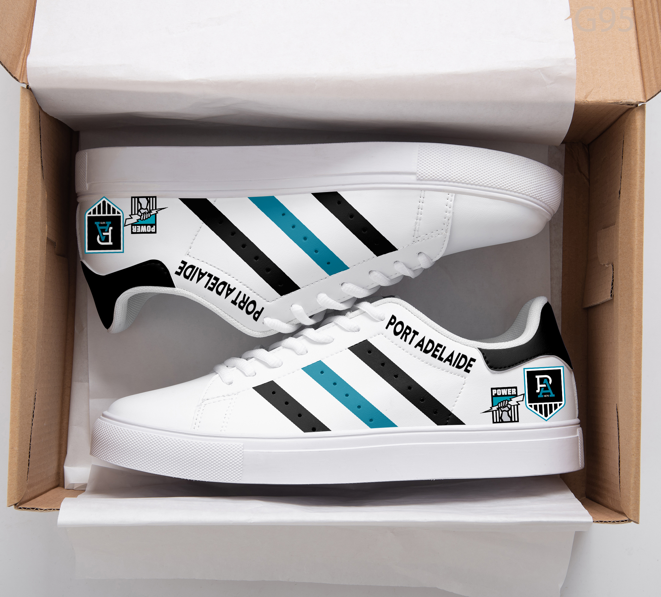 Port Adelaide Stan Smith Shoes 1 Port Adelaide Stan Smith Shoes