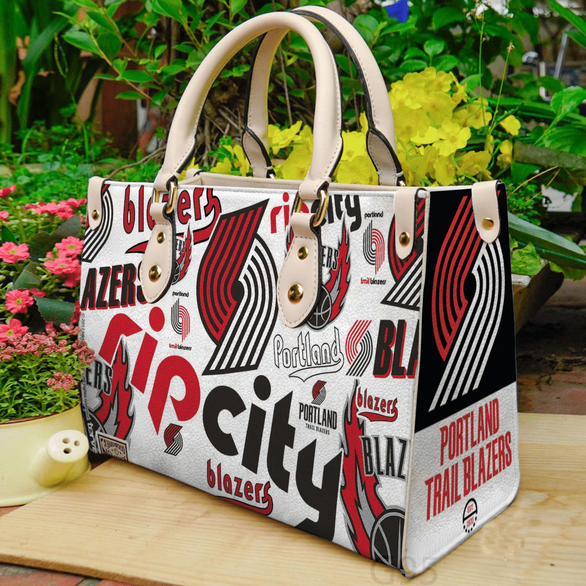 Portland Trail Blazers A1 Leather Handbag 1 Portland Trail Blazers A1 Leather Handbag