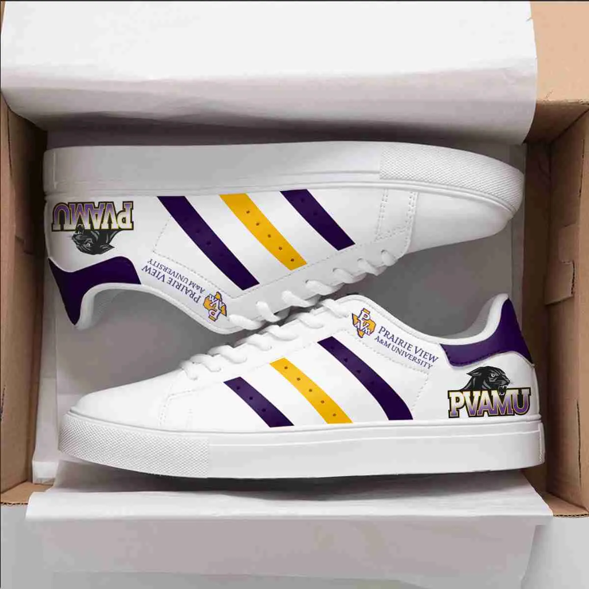 Prairie View A&M Stan Smith Shoes 1 Prairie View A&M Stan Smith Shoes