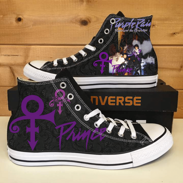 Prince Purple High Top Shoes 1 Prince Purple High Top Shoes