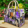 Prince Purple Leather Handbag
