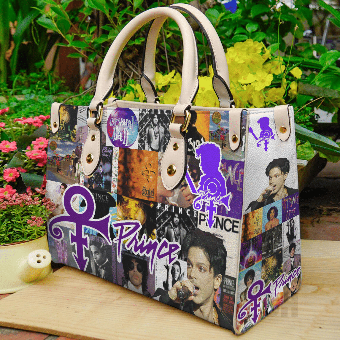 Prince Purple Leather Handbag 1 Prince Purple Leather Handbag