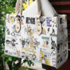 Queen Band White Leather Handbag