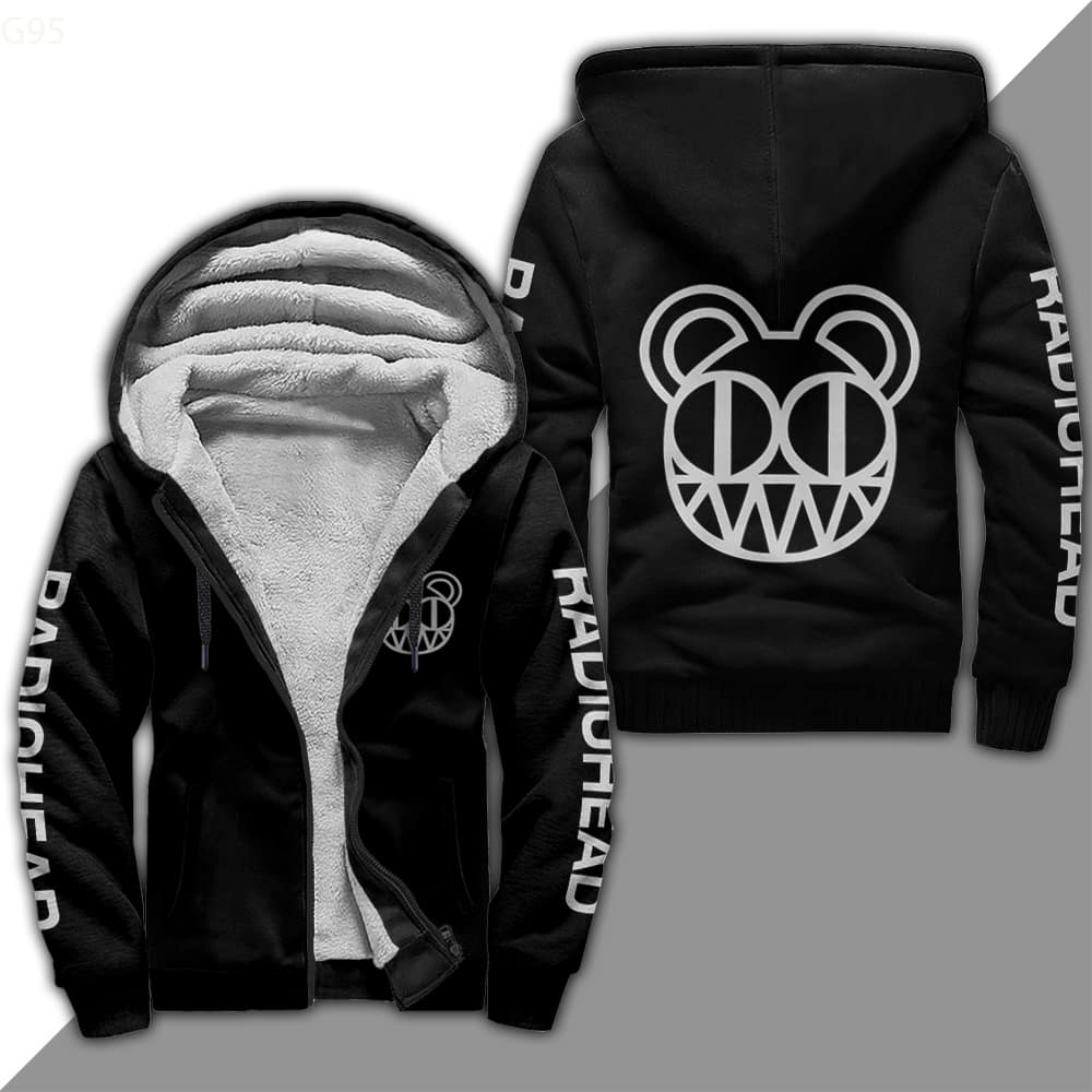 Radiohead Fleece Jacket 1 Radiohead Fleece Jacket