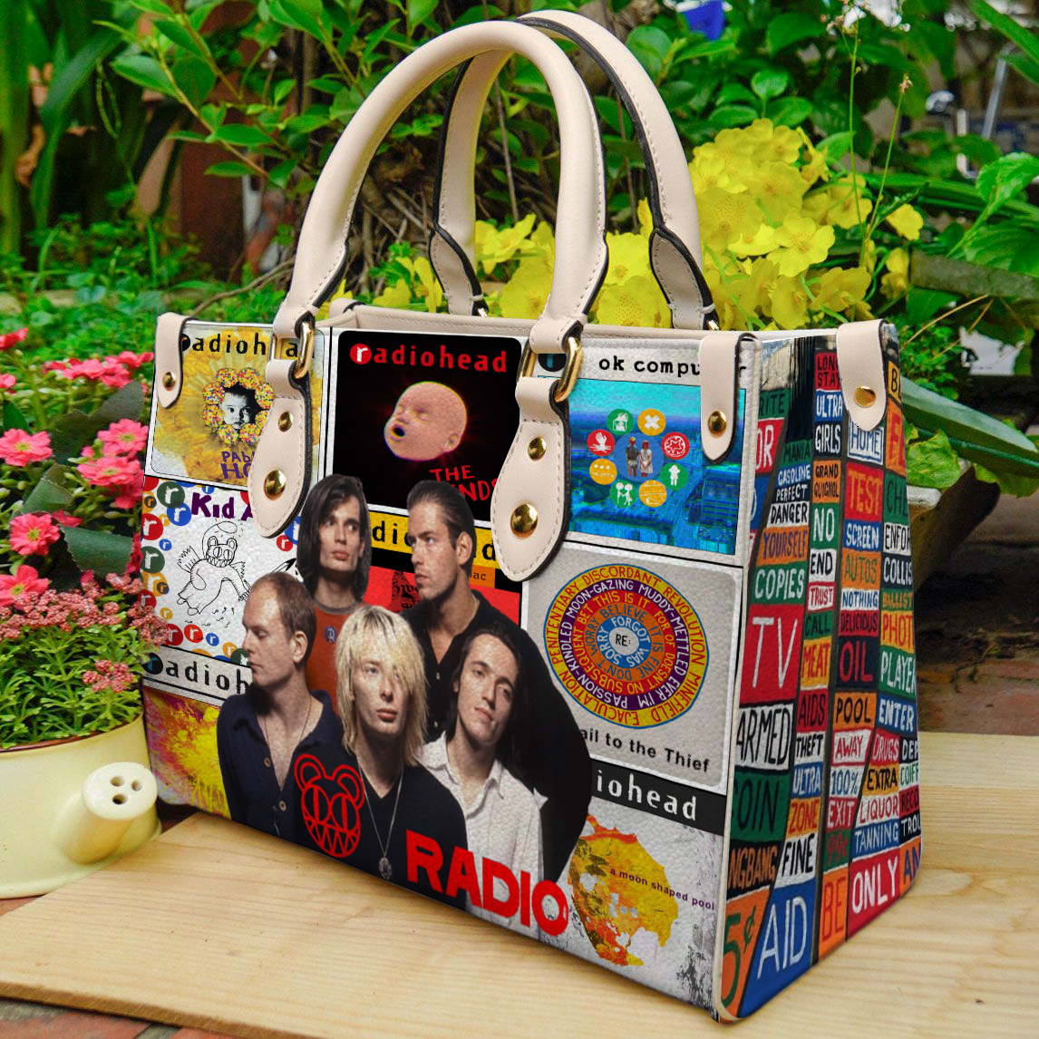 Radiohead Leather Handbag 1 Radiohead Leather Handbag
